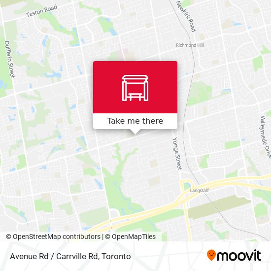 Avenue Rd / Carrville Rd map