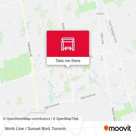 Ninth Line / Sunset Blvd map