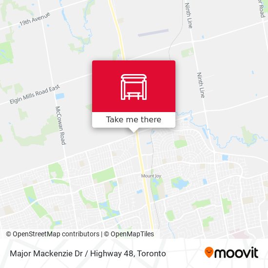 Major Mackenzie Dr / Highway 48 map