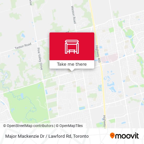 Major Mackenzie Dr / Lawford Rd plan