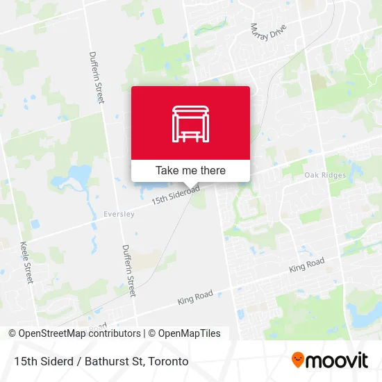 15th Siderd / Bathurst St map
