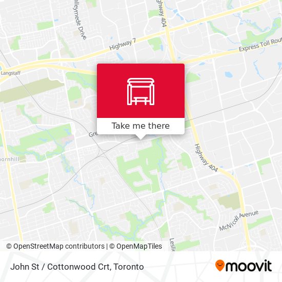 John St / Cottonwood Crt map