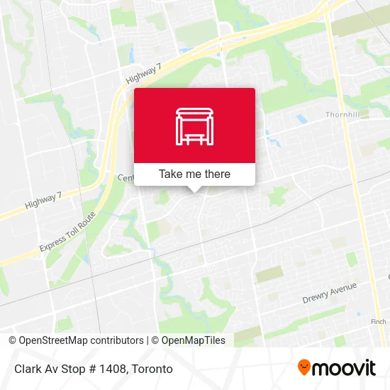 Clark Av Stop # 1408 map