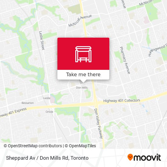 Sheppard Av / Don Mills Rd map