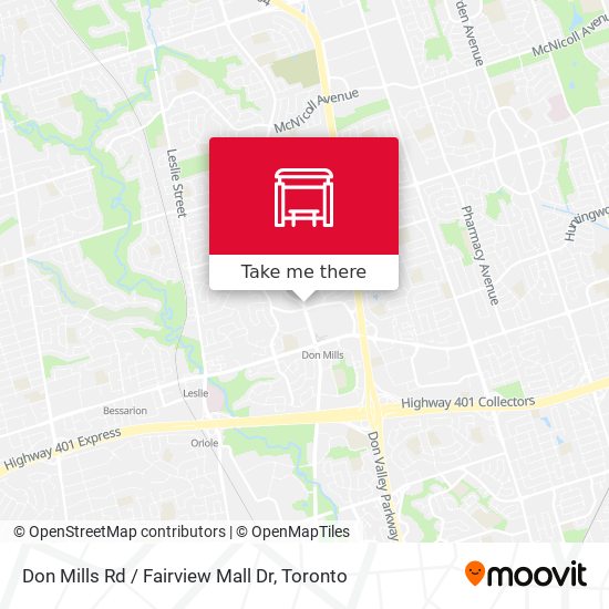 Don Mills Rd / Fairview Mall Dr plan