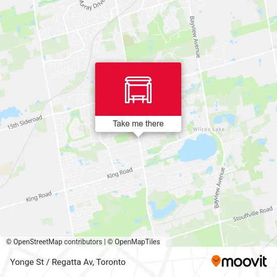 Yonge St / Regatta Av plan