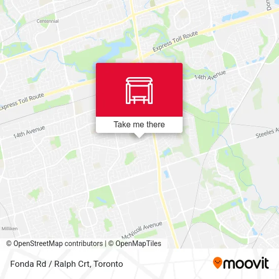 Fonda Rd / Ralph Crt map
