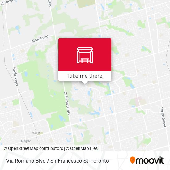 Via Romano Blvd / Sir Francesco St plan