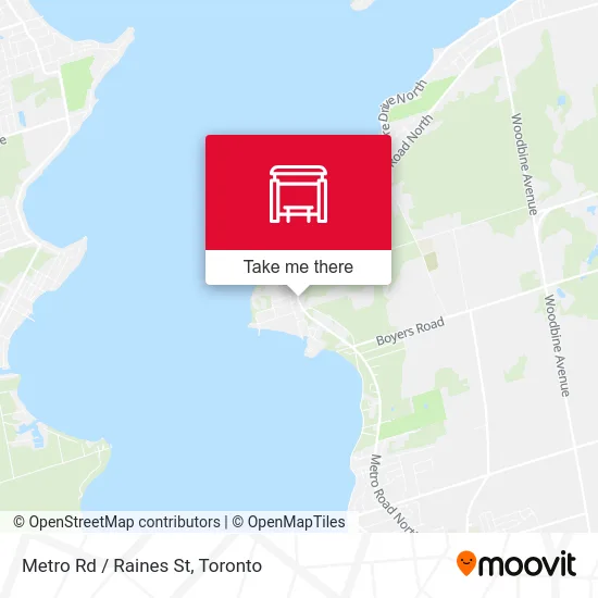 Metro Rd / Raines St map