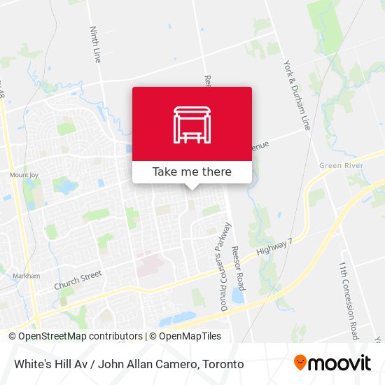 White's Hill Av / John Allan Camero map