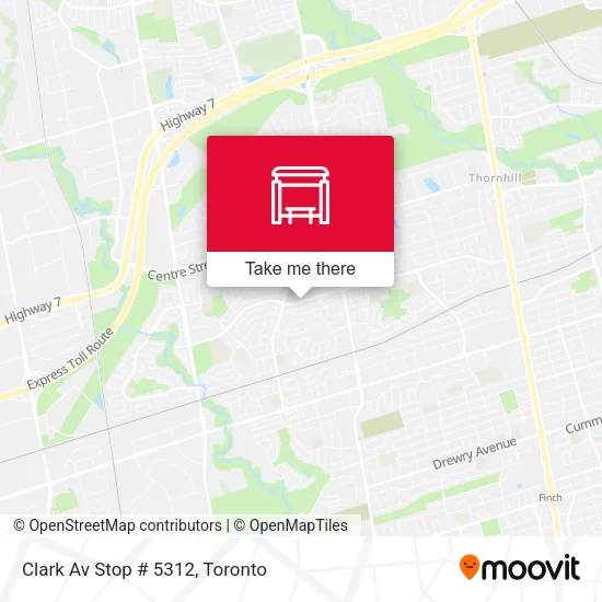 Clark Av Stop # 5312 map