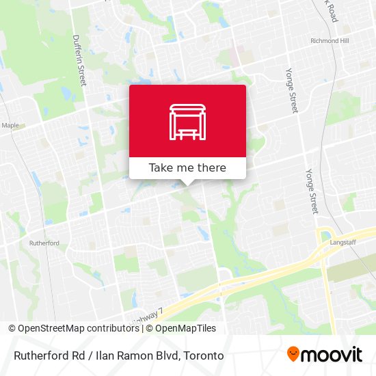 Rutherford Rd / Ilan Ramon Blvd map