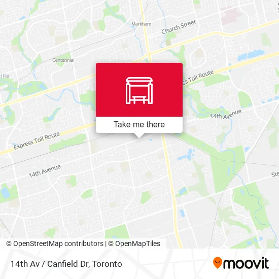 14th Av / Canfield Dr map