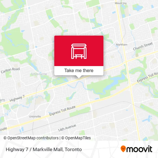 Highway 7 / Markville Mall map