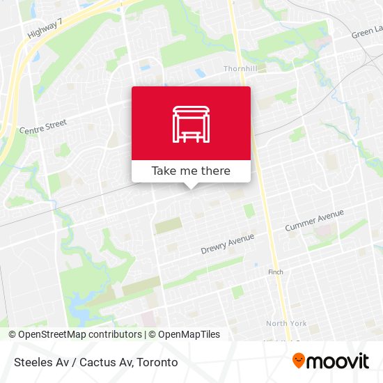 Steeles Av / Cactus Av map