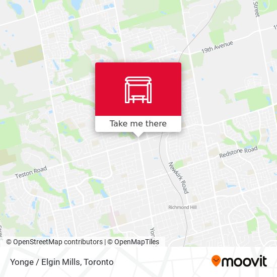 Yonge / Elgin Mills map