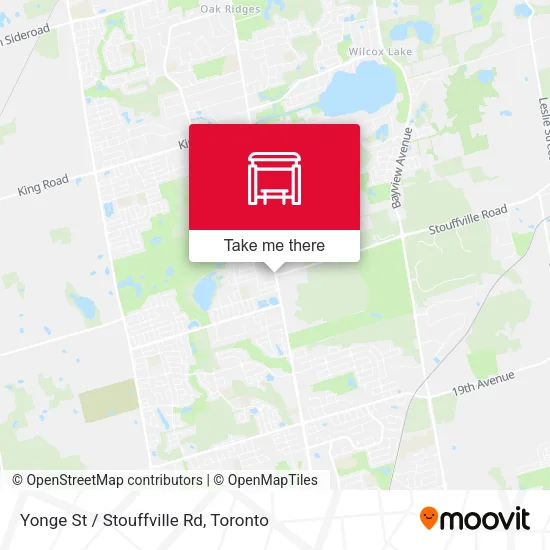 Yonge St / Stouffville Rd map