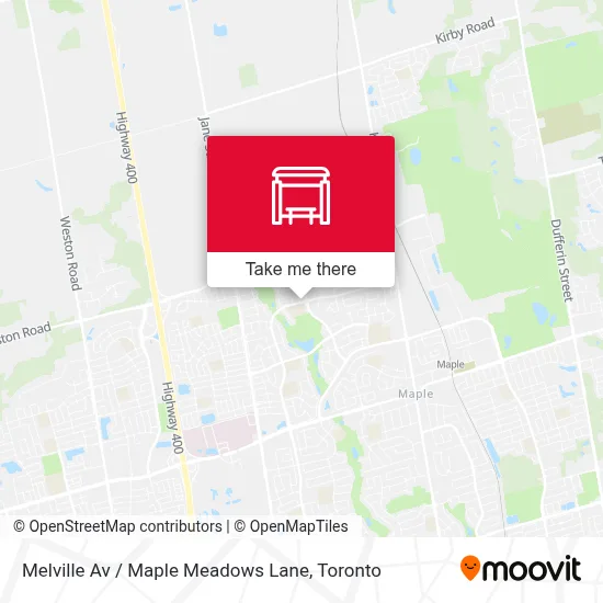 Melville Av / Maple Meadows Lane map