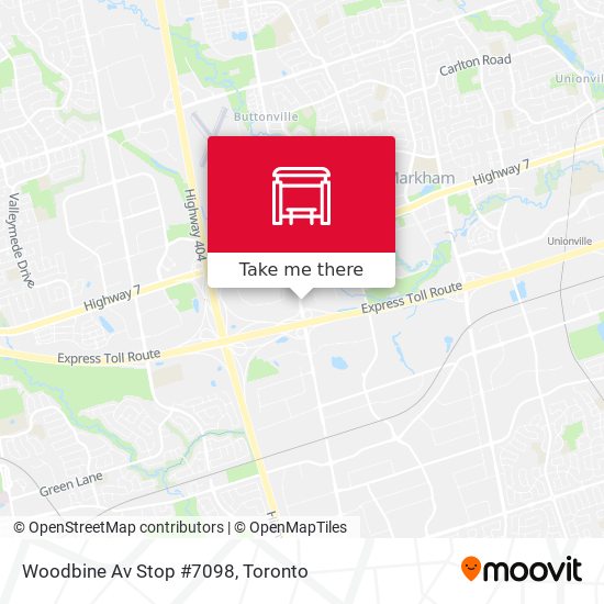 Woodbine Av Stop #7098 map