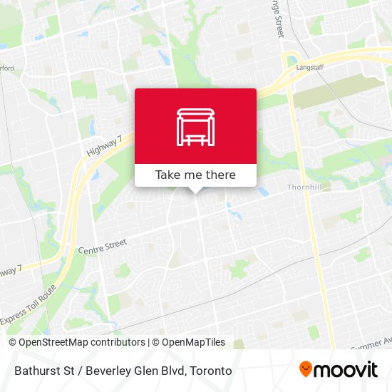 Bathurst St / Beverley Glen Blvd plan