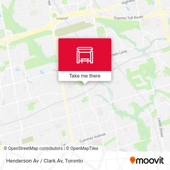 Henderson Av / Clark Av map