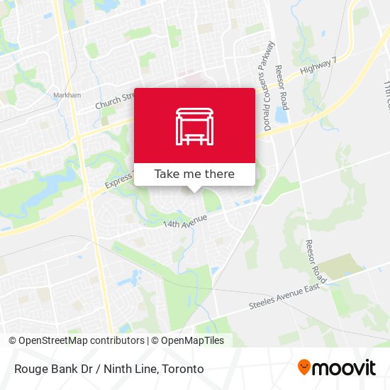 Rouge Bank Dr / Ninth Line map