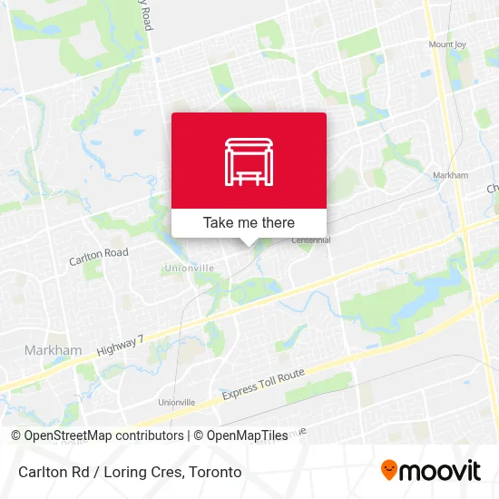 Carlton Rd / Loring Cres map