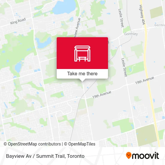 Bayview Av / Summit Trail map