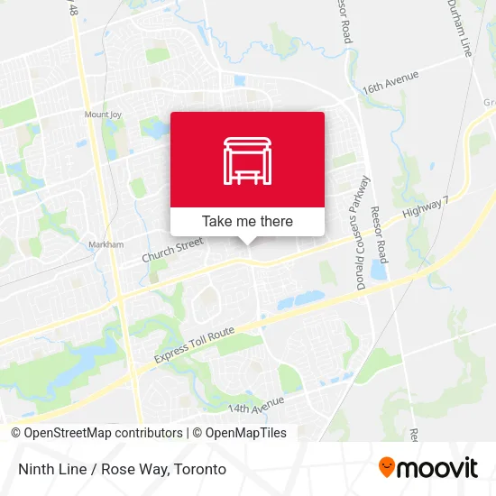 Ninth Line / Rose Way map