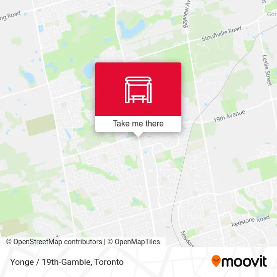 Yonge / 19th-Gamble map
