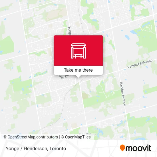Yonge / Henderson map