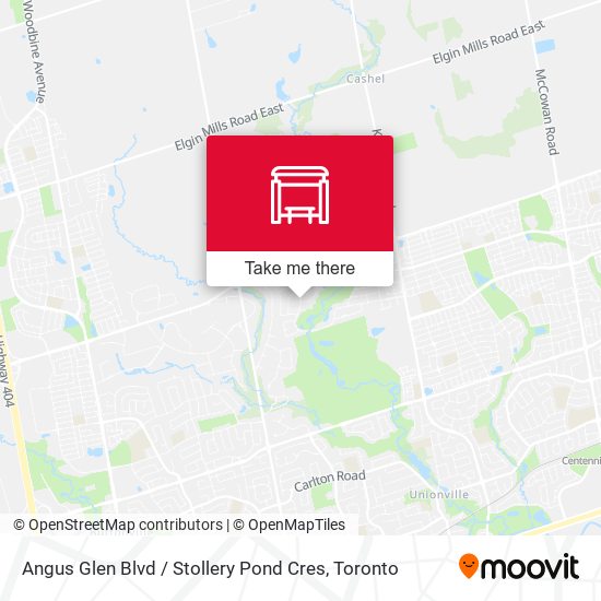 Angus Glen Blvd / Stollery Pond Cres plan