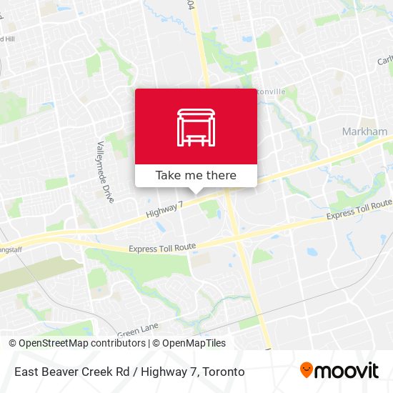 East Beaver Creek Rd / Highway 7 map