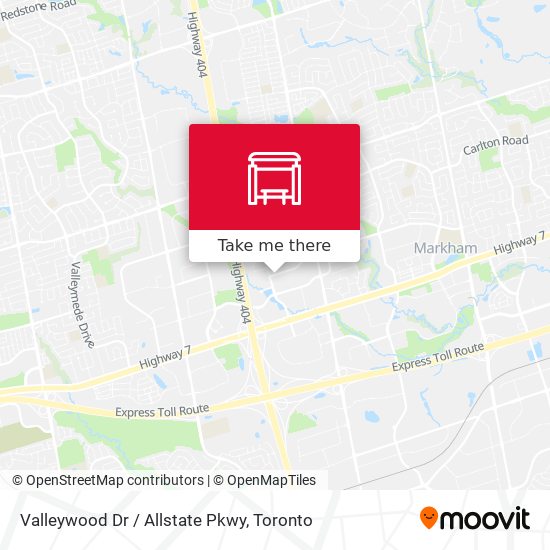 Valleywood Dr / Allstate Pkwy map