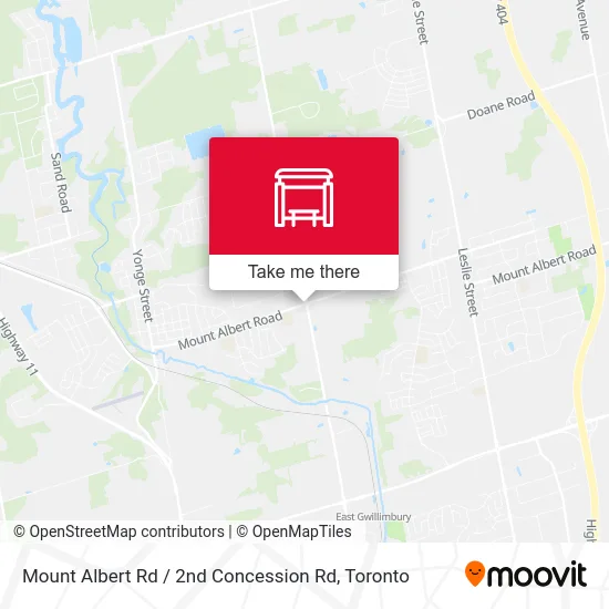Mount Albert Rd / 2nd Concession Rd map