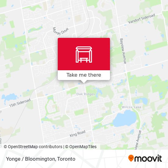 Yonge / Bloomington map