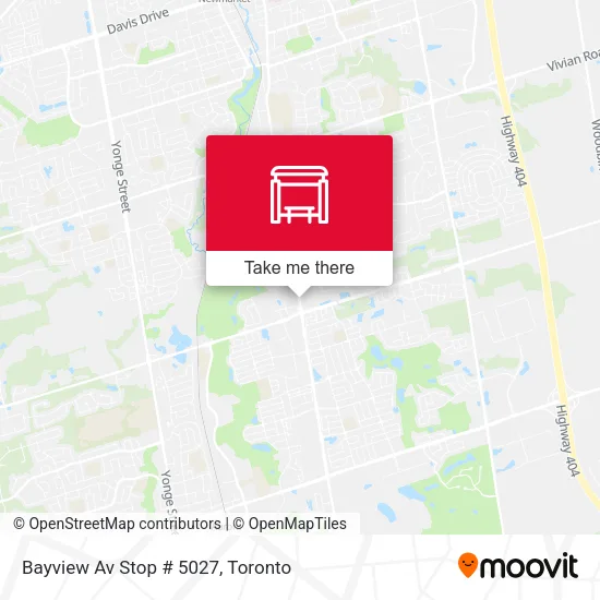 Bayview Av Stop # 5027 map