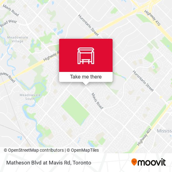 Matheson Blvd at Mavis Rd plan