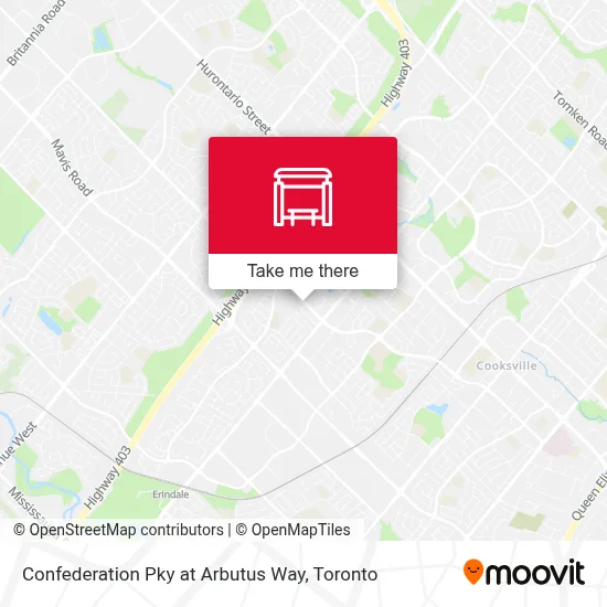 Confederation Pky at Arbutus Way map