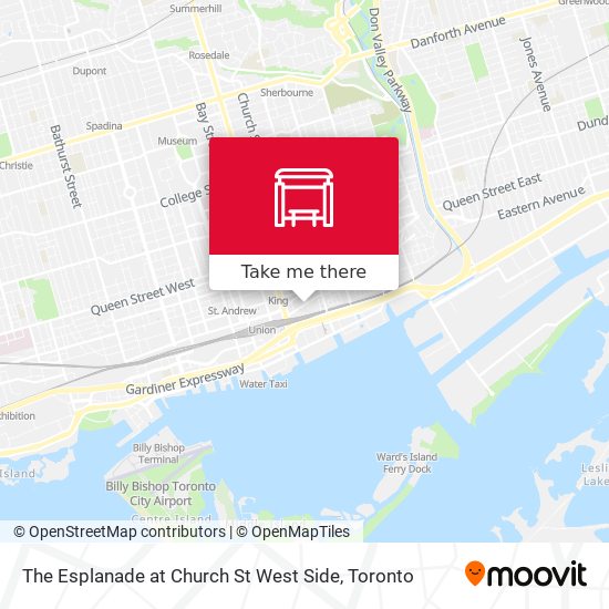 The Esplanade at Church St West Side map