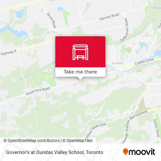Governor's at Dundas Valley School map
