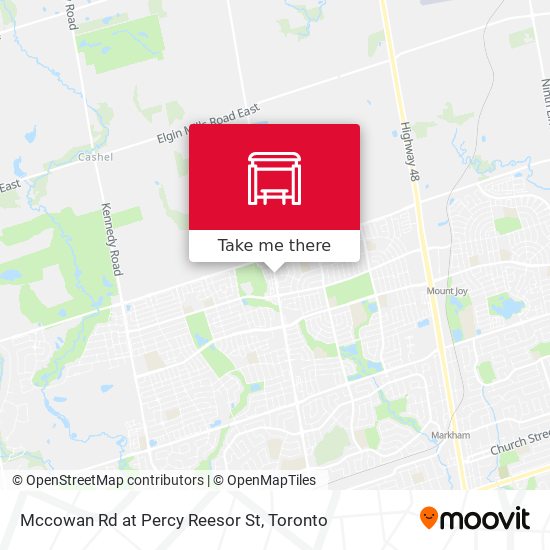 Mccowan Rd at Percy Reesor St map