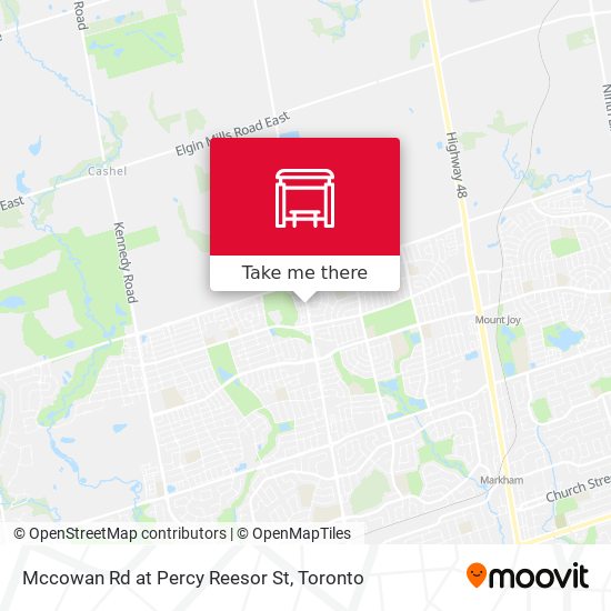 Mccowan Rd at Percy Reesor St map