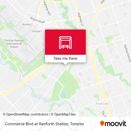 Commerce Blvd at Renforth Station map