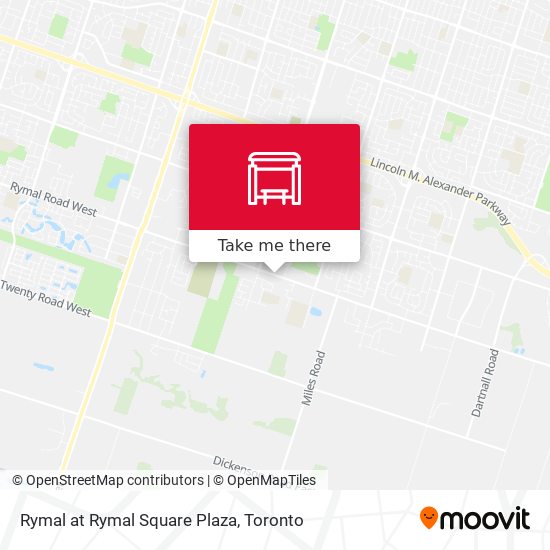 Rymal at Rymal Square Plaza map