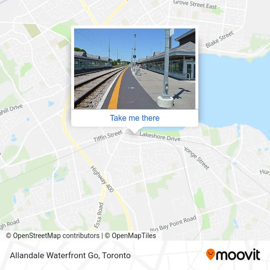 Allandale Waterfront Go map