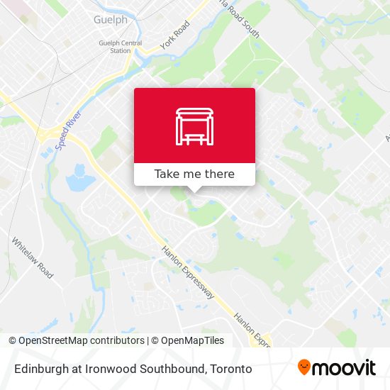 Edinburgh at Ironwood Southbound map