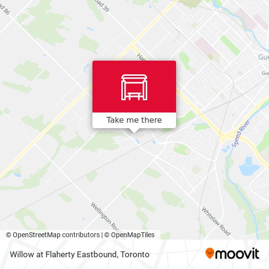 Willow at Flaherty Eastbound map
