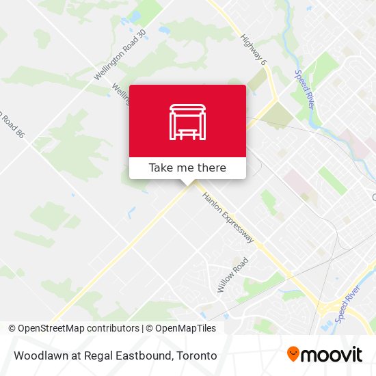 Woodlawn at Regal Eastbound map