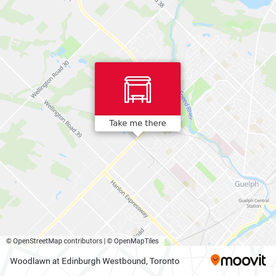 Woodlawn at Edinburgh Westbound map